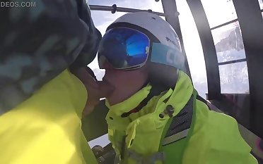 4K Bring in cumshot on mouth in skiver lift Loyalty 1, 2